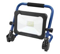 Ansmann Rechargeable LED Worklight [Black & Blue] 2400 Lumen Rotating Waterproof 30W Portable Floodlight Lamp with 3 Lighting Functions Includes Stand & Power Supply - 10 Year Warranty