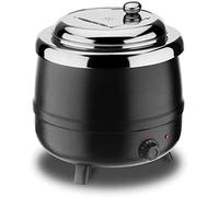ANSNAL 15L Black Commercial Soup Kettle Warmer, 400W Catering Electric Insulation Food Warmer with Removable Inner Pot, for Mulled Wine, Chilli or Curry