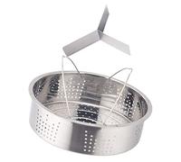 ANSNOW 1 Set Divided Double Hand Steamer Pressure Cooker Insert Pan Stainless Cookware Steamer Basket Insert Fish Steamer Pot Stainless Steamer Vegetable Separator/Stainless Steel