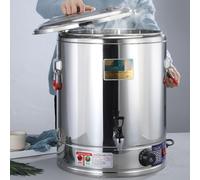 ANSNOW 20-50L Litre Electric Stainless Steel Catehot Water Boiler Tea Urn Commercial with Temperature Adjustment, Stainless Steel Water Boilers Kettle/30L