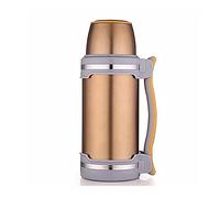 ANSNOW 2L Stainless Steel Insulated Vacuum Flask Work Travel Camping Sport Kettle, Vacuum Insulated Beverage Bottle, Insulated Cup Mug (Gold)
