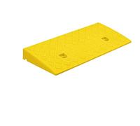 ANSNOW 4Cm & 5Cm & 6Cm High Ramps, Motorcycle Ramps for Doorway, Kerb Ramps Supermarket Door Ramps Non-Slip Plastic Ramps/Yellow/49 * 22 * 4Cm