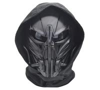 ANSNOW Airsoft Skulls Full Face, Adult Deluxe Eye Protection for Halloween Bb Paintball Gun Patriots Cs Game Cosplay Party Halloween Cosplay Zombie Scary Skeletons/Black 2/19X18Cm