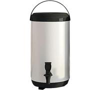 ANSNOW Beverage Dispenser with Tap, Commercial Hot Water Dispenser Insulation Container for Milk Tea Mulled Wine, Coffee Urn with Foldable Stand, Keep Warm for 6-8 Hours/White/4L