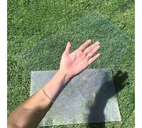 ANSNOW Clear Acrylic Plastic Safety Sheet for Shed Windows,Perspex Screen/Polycarbonate Solid Clear Sheet,Uv Protection,for DIY,Craft,Protective Film,Glass Replacement/2Mm/30 * 60Cm(11.8 * 23.6In)