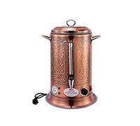 ANSNOW Coffee Urn and Hot Beverage Dispenser, Electric Water Boiler, Stainless Steel Manual Fill Water Boiler, Safety Cut Out, 10 Heat Settings/Red Copper/30L