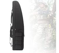 ANSNOW Soft Rifle Case Water Resistant Carrying Gun Case with Adjustable Shoulder Strap, Multi Function Gun Bag, Durable Carbine Rifle Bag, for Storage & Transportation/Black/100Cm/39.4In
