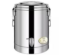 ANSNOW Stainless Steel Insulated Containers, Commercial Insulation Barrel Airtight Metal Storage Container Stainless Steel Coffee Canister/Silver/25L