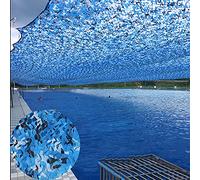 ANSNOW Sunscreen Camo Netting, Military Nets Light and Durable, Blue Camouflage Nets, Camping Hunting Shooting Party Decoration Photography, Sunshade Camouflage Netting,Blue-2X10M(6.6 * 32.8Ft)/Blue/2