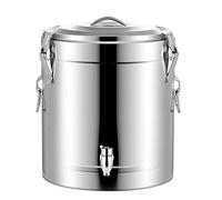 ANSNOW Water Boiler Dispenser, Commercial Stainless Steel Catetea Urn for Shop Canteen Hotel, Anti-Drip Tap Lockable Lid Portable Handle/-/60L