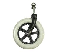 ANSNOW Wheelchair Wheel Front Small Wheel 8 inch Assembly Front Wheel Bracket Universal Wheel, Wheelchair Accessories Front Fork Tire/Black