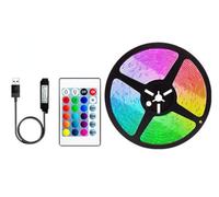 anso 100ft 50ft LED Strip Lights for Room TV PC Back Light Tape 5050 RGB Bluetooth APP USB (1m/3.3ft USB Set)