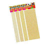 anso 1pcs 3/4/6mm DIY Rhinestone Stickers Self Adhesive Diamante Crystal Craft Gems Acrylic Sticky (Gold,4mm)