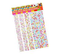 anso 1pcs 3/4/6mm DIY Rhinestone Stickers Self Adhesive Diamante Crystal Craft Gems Acrylic Sticky (Mix Colours,4mm)