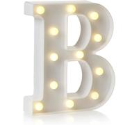 anso LED Alphabet Letter & Number Light Sign Decorations Lamp for Home Birthday Party Event Night Lights 22cm (B)