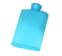 anso Plastic Hip Liquor Whiskey Flask Cap Pocket Leak-proof Sports Water Bottle Leakproof (Blue)