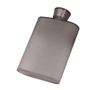 anso Plastic Hip Liquor Whiskey Flask Cap Pocket Leak-proof Sports Water Bottle Leakproof (Gray)