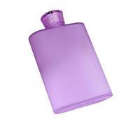 anso Plastic Hip Liquor Whiskey Flask Cap Pocket Leak-proof Sports Water Bottle Leakproof (Purple)