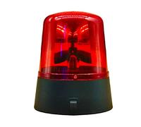 anso Rotating Blue LED Police Car Beacon Disco Party DJ Lamp DIY Red Alert Light (Red)