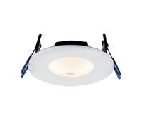 Anson Lighting Atomic Smart Fir Integrated Led 1 Light Matt White Ip65 Cct