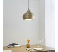 Anson Lighting California Pendant Light Finished In Matt Antique Brass Paint