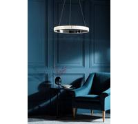 Anson Lighting Callisto Chrome Effect And Crystal (K5) Glass Led Ceiling Pendant