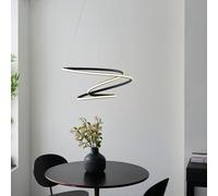 Anson Lighting Dakari Black Contemporary Warm White Led Ceiling Pendant