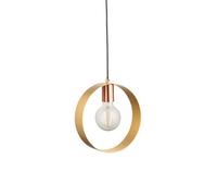Anson Lighting Dalhart 1Lt Brushed Brass, Nickel And Copper Plate Pendant Single