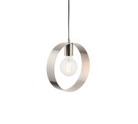 Anson Lighting Dalhart 1Lt Brushed Nickel Plate Pendant Single