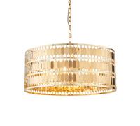Anson Lighting Elda 5Lt Gold Effect Plate Pendant Single
