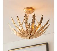 Anson Lighting Geneva 3 Lt Flush Gold Leaf