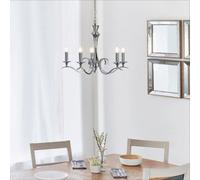 Anson Lighting Kala Chrome Classic 5 Light Chandelier
