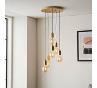 Anson Lighting Sohan Soft Gold Modern Industrial 6 Light Ceiling Pendant