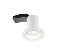 Netlighting Downlight Ravel 81572 Trimless Plaster-in GU10 Anti-Glare Fire Rated 50W Grey
