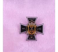 AnsonBoy Kaiser Wilhelm Battle Flag Prussian War Pin Badge