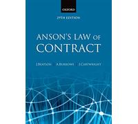 Anson's Law of Contract