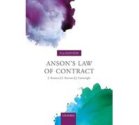 Anson's Law of Contract: (31st Revised edition)