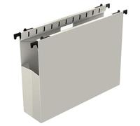 Ansook Extra Capacity Plastic Hanging File Folders Letter Size, 12 Pack Poly Bottom Reinforced Hang Folders, Heavy Duty 2 Inch Pocket Hanging Folder, Side Seal Hanging Folders,Grey