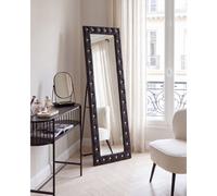 Standing Mirror ANSOUIS 150 cm Faux Leather Black