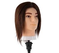 Anstar Barber Mannequin Head Male with 100% Human Hair