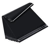 Anstore 60pcs 12x16 Inch Black Self Seal Mailing Bags, Large Delivery & Shipping Plastic Envelopes for Parcels, Clothes & More