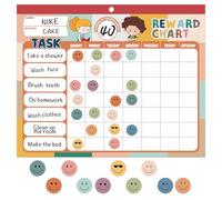 ANSTROUT Boho 32 Chore Charts Behavior Reward Chart System,Sticker Chore Chart Pad for Kids with 2328 Stickers, 12.2" x 9.8" Magnetic Reward Chart to Develop Responsibility & Good Habits.