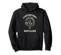 Anstruther Scottish Clan Badge & Tartan Athletic Style Pullover Hoodie