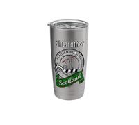 Anstruther Scottish Clan Badge & Tartan Stainless Steel Insulated Tumbler