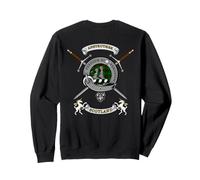 Anstruther Scottish Clan Badge Tartan & Swords (back) Sweatshirt