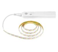 ansu 1-3m Wireless PIR Motion Sensor LED Bed Closet Night Light 5V 2835 AAA Battery (Warm White,2m)