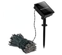 ansu 100/200pcs LEDs String Solar Light Garden Outdoor Xmas Party Fairy Tree Decor Lamp (Red,100 LEDs/12m)