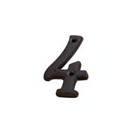 ansu Metal Digital Arabic Number 1~9 Cast Iron Sign Door Plate DIY Wall Door Numbers Sign (4)