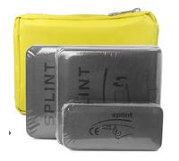 ANSUDYLG Splints: 3-Size Pack Made for Finger Neck, Leg, Knee, Foot, Wrist, Hand, Arm Injuries with a Handbag (Grey)