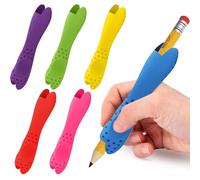 ANSUG Colorful 6 Pack Silicone Pencil Grips for Adults, Pen Grips Handwriting, Drawing & Coloring